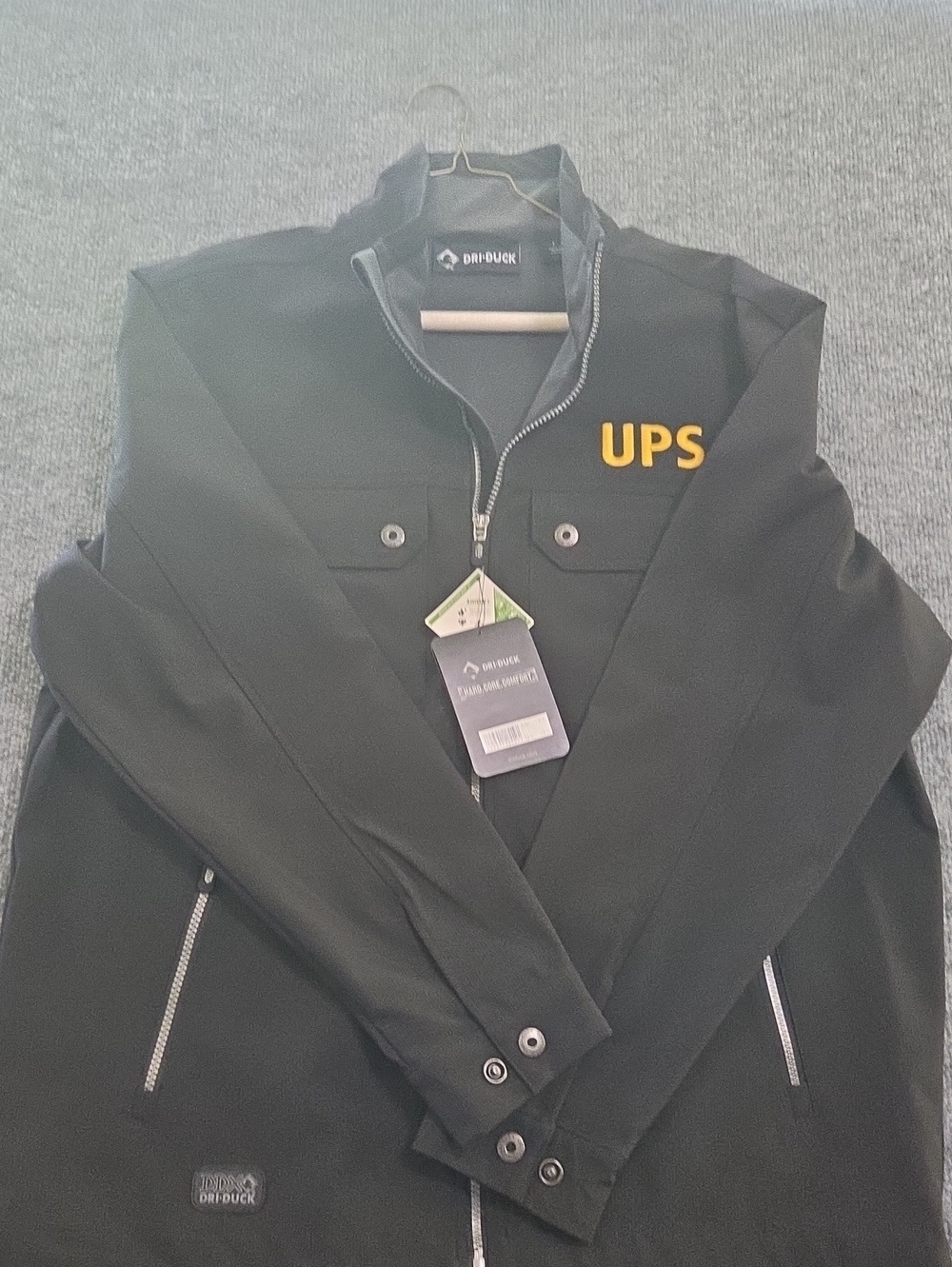 Branded Black/Brown Lightweight Softshell Jacket - Men